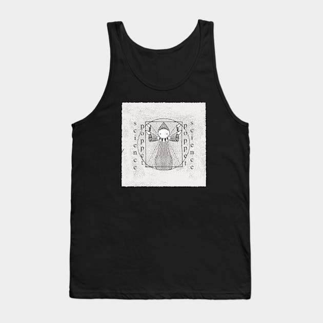 Vitruvian Poppet in Black and White Tank Top by LisaSnellings